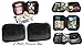 2 Empty ALAZCO Travel Bag Organizer Case Black Faux Patent Leather, Zippered, Multi-Purpose: Cosmetic, Medication, First Aid, Sewing, Shaving Supplies & More RS.1918.00