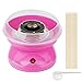Produktbild Zuckerwattemaschine für zuhause kinder Automat Zuckerwatte Zuckerwattegerät Maker 500W inkl. Zuckerlöffel und 10 Stäbchen (Rosa)