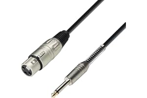 Adam Hall Cables 3 STAR MFP 0300 Mikrofonkabel XLR female auf 6,3mm Klinke mono 3 m