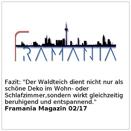 infactory Beleuchteter Zimmerbrunnen „Waldteich“ mit LED und Pumpe - 4