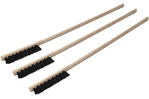 CHANGOR 3PCS Bird Cage Cleaning Brush Super Long Handle Brush Bird Poop Remover Cage Cleaning Brush Quality Wood with Wood for Parrots Necessary Supplies