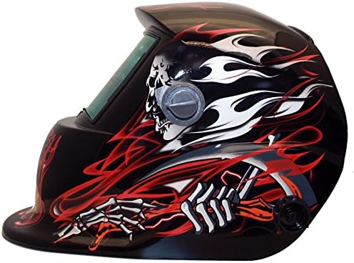 Expert Weld - XW2 - Welding Helmet - Reaper Red Shell Shade 9-13 + Grind