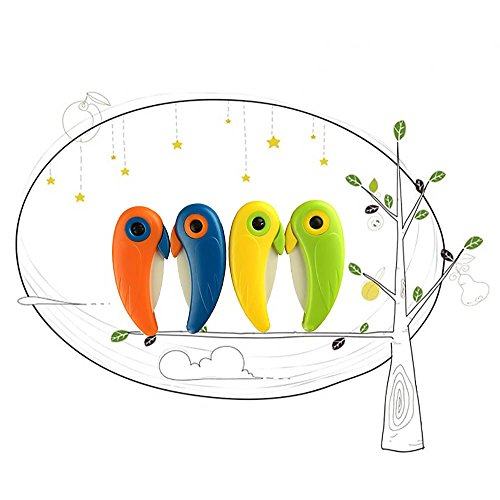 MMRM Mini Vogel-Art Folding Keramikmesser Gemüsefrucht-Schnipsel-Messer zufällige Farbe - 9