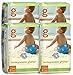 Price comparison product image Diapers 4 packages of 32 biodegradable diapers, M, L, XL, 100 % compostable.