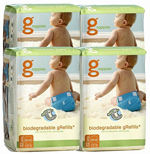 gDiapers Special Offer/32 Packs Biodegradable Nappy/M/L/XL – 100% Compostable – FREE Delivery