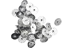 LATRAT 300 Stücke Kerzendocht Halter Dochtfüße Metall Basen Kerze Wick Tabs Runddocht Fuß DIY Kerzenherstellung Teelichter Runddochte Zubehör