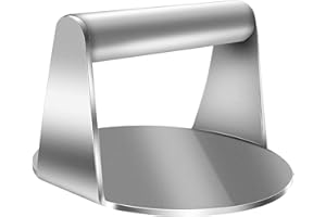 YIWONFU Smash Burger 5.5 Pulgadas Redondo Prensa Hamburguesas, 14 cm Aplastador de Hamburguesas Antiadherente de Acero Inoxidable para Cocinar, Barbacoas, Hamburguesas