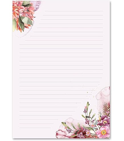 Briefpapier bloemen & bloesems BLAUWE HORTENSIA'S - DIN A4 formaat 20 vel - Paper-Media