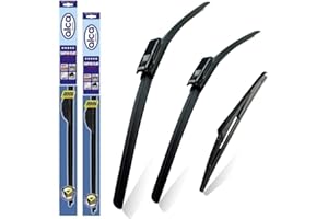 alca Germany Fits Renault Megane 2009-2016 Set of 3 Windscreen Wiper Blades Super Flat Front Rear 24"16"BL 14"FJ ASF2416BL14FJ