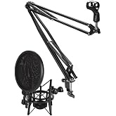 Lastvoice NB40 Masa Mikrofon Standı (Sehpa) + Sh-101 Pop Filtre ve Shock Mount Set