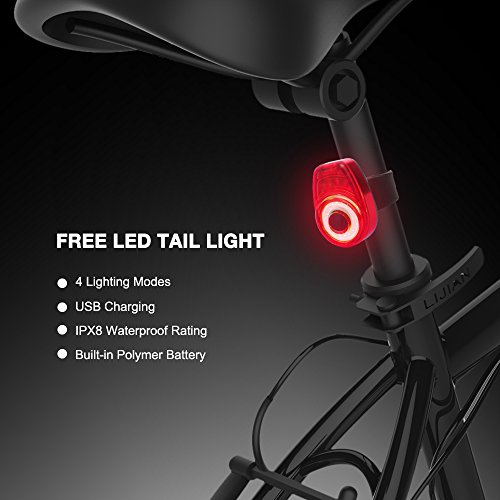 LED Fahrradlicht, Sahara Sailor Fahrrad Beleuchtung Rücklicht Frontlichter Set USB wiederaufladbar Fahrradlampensets mit Leuchtclipse 4 Licht-Modi für Berg-Radfahren, Camping und täglichen Gebrauch - 6