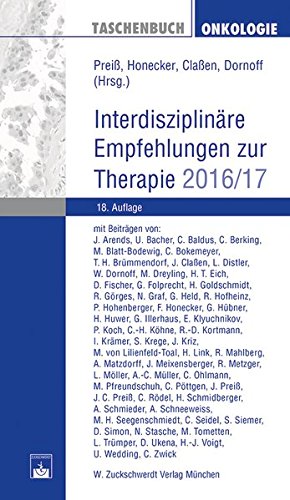 Preisvergleich Produktbild Taschenbuch Onkologie: Interdisziplinäre Empfehlungen zur Therapie 2016 / 2017