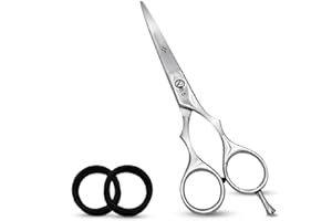Professional Hair Cutting 6.5" Barber Scissors Stainless Steel with Finger Rest Lightweight Razor Edge Salon Standard Haircut Shears Choice of Hairdressers by Majestik+