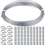 Nota cálida: el manguito de aluminio de engarce está hecho de aluminio, apto para cable de cable de 0.06 pulgadas de diámetro; Aplicado para bloquear ambos extremos del alambre guía mediante prensa, alicates, herramientas de compresión