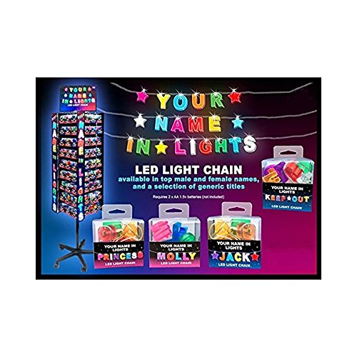 Royal CountyProducts Your Name in Lights RUBY LED Chain Lights NIL134