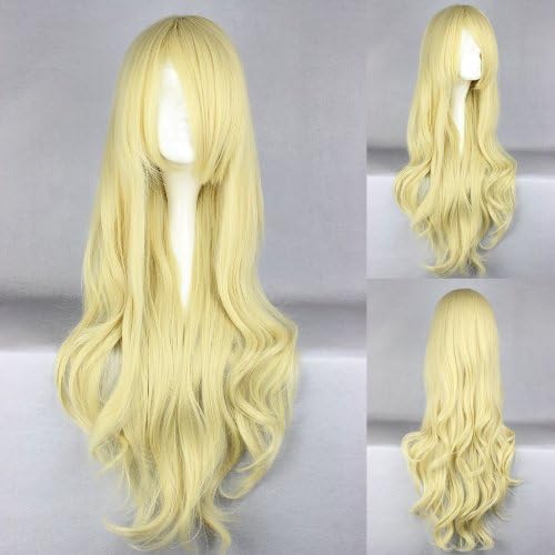 Women's Wig Cosplay Wig Curly Blonde 80 cm Touhou Project Kirisame Marisa