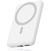 AOGUERBE Power Bank 10000mAh, Caricabatterie Portatile, Wireless Magnetico PowerBank PD 22.5 W Ricarica Rapida con Display LE