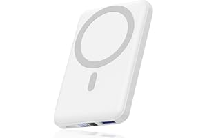 AOGUERBE Power Bank 10000mAh, Caricabatterie Portatile, Wireless Magnetico PowerBank PD 22.5 W Ricarica Rapida con Display LED USB-C Pacco Batteria Compatibile per iPhone 16/15/14/13/12 Serie