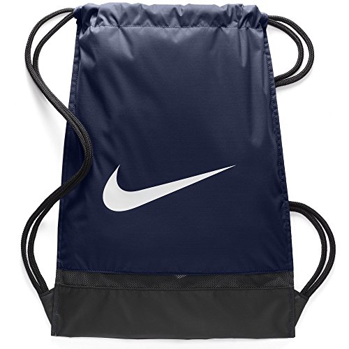 Nike Nk Brsla Gmsk Bolsa de Cuerdas, Hombre, Azul (Midnight Navy/Black/White), Talla Única