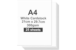 MARKQ White Cardstock, A4 300gsm Thick Paper sheets Heavy... - 17 ريال