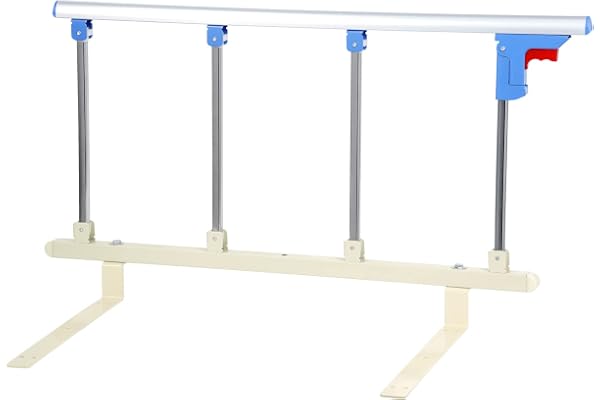 Signstek Barrière de Lit Pliable – Soutien Sécurisé pour Adultes, Seniors et Patients – Poignée Latérale Robuste, Facile à Installer