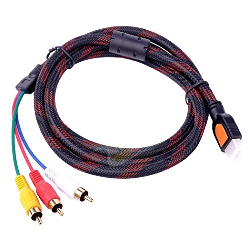 Foxnovo® 5 Feet HDMI Male to 3RCA 3 RCA Video Audio AV Cable - 9