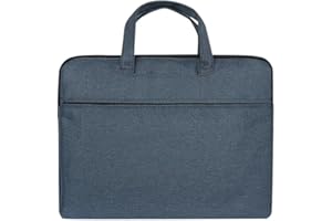 XHY Document Bag Oxford Waterproof Book Bag for School A4 Zipper File Bags Books PAD Files Storage Portable Commuter Bags for Men & Women (Blue)