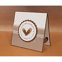 Hochzeitskarte Handarbeit, Namen u. Datum nach Wunsch, personalisierbar