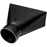 POWERTEC 70151 Dust Hood Rectangular Shape, Funneled 4-Inch Fitting by 10-Inch Wide Attachment for Dust Collection