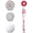 TERRIFI Electric Spin Massage Shower Brush Bath SPA Cleaning Waterproof Back Scrubber Long Handle Bathing Bathroom Cleaning Spa Massage Shower Scrubber Brush Accessories 2022 New