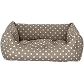 Pet Comfort Uniform Bej Puantiyeli Kedi ve K&ouml;pek Yatağı S 40x50cm