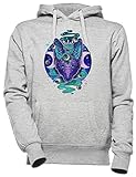 Gedruckt in EU Schakal Augen Unisex Herren Damen Kapuzenpullover Grau Unisex Men\'s Women\'s Hoodie