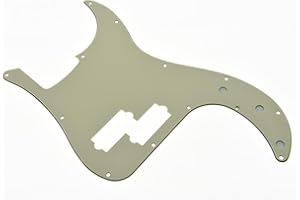 KAISH Battipenna a 13 fori P Bass Style PB Scratch Plate Bass per USA/Messico Precision P Bass invecchiato bianco 3 strati