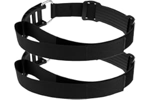 XIAOJUN 2 Piezas de CinturóN de Botella Atado de Buceo Banda del Tanque del Cilindro de Buceo Correa CinturóN de Pesas Hebilla Bcd de Bloqueo de Leva de Cincha