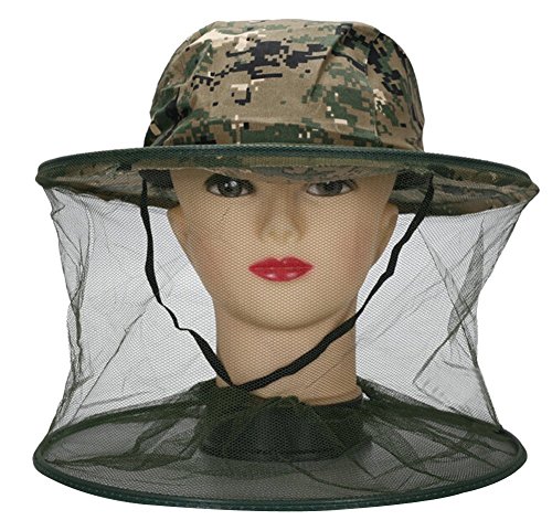 Preisvergleich Produktbild HugeStore Camouflage Imker Hut Bienenzucht Gesichtsmaske Moskito Kopfnetz Kopfschutz Insektenschutz Mückenschutz # 1