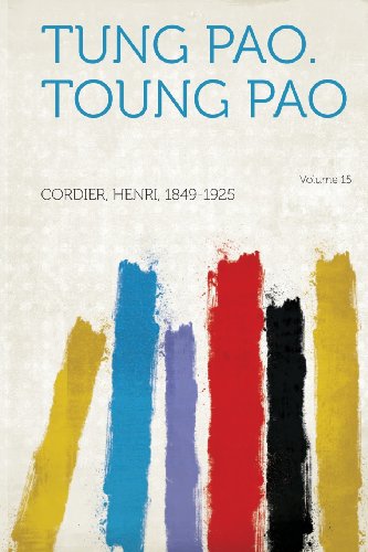 Download Tung Pao Toung Pao Volume 15 Pdf Roderickwilbur - 