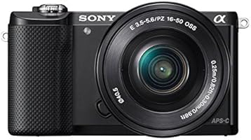 Sony Alpha 5000L Fotocamera Digitale Compatta con Obiettivo Intercambiabile, Sensore APS-C CMOS Exmor HD da 20,1 Megapixel, Obiettivo 16-50mm incluso, Nero
