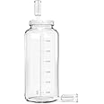 Absovetu Large Fermentation Jar with Airlock and Screw Lid 7.6 Litre - Sourdough Starter Jar Fermenting Jars for Kombucha Kimchi Pickle Wide Mouth Mason Jars