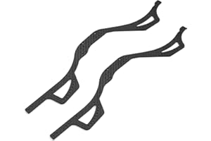 Levigo RC Carbon Fiber Chassis Kit Frame Rails Chassis Frame Beam for Axial SCX10 PRO 1/10, RC Crawler Upgrade Parts Chassis Beam Frame Girder