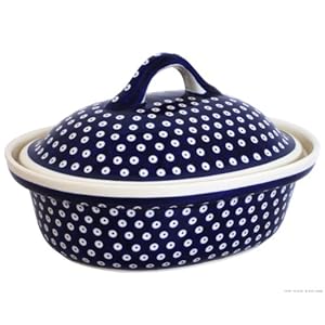 Large,Oval,Base and Lid,Casserole Pot in TADPOLE pattern