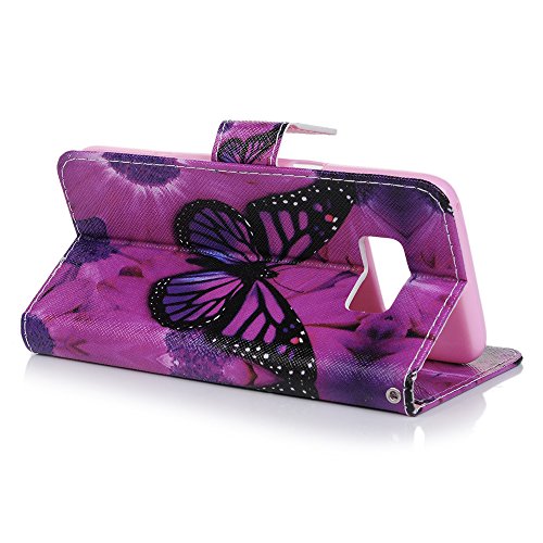 Lanveni S8 H  lle  Handyh  lle f  r Flip Case Cover PU Lederh  lle Schutzh  lle Magnetverschluss Ledertasche mit Stander Function Brieftasche Card Slo