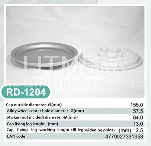 4 * CENTRE CAPS VW AUDI ALLOY WHEEL A3 A4 A6 A8 RS4 RS8 NUVOLARI GOLF 155mm 57,5mm