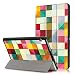 Produktbild Skytar Schutzhülle für MediaPad T3 10,Huawei T3 10.0 LTE Cover,Schutzhülle in PU Leder Flip Stand Smart Case Cover für Huawei MediaPad T3 10.0 LTE / WiFi (9,6 Zoll) 2017 Release Tablet-PC Hülle,Bunte Würfel