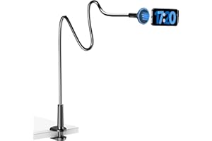 BHHB Magnet Handy Halter für Bett, Schwanenhals Handy Halterung für MagSafe - Flexible Lang Arm Handy Magnetischer Ständer für iPhone, Samsung und andere Geräte