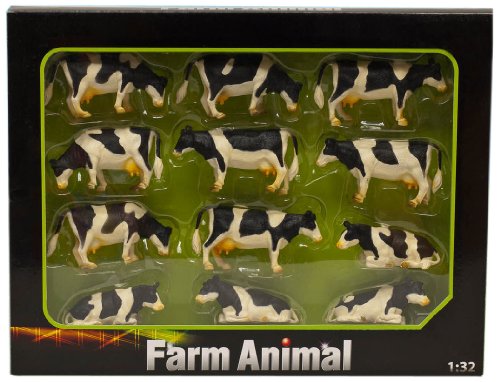 Kids Globe Farming 571929 - Juego de vacas para Siku (12 unidades)