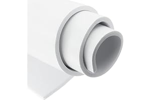 SDLDEER Neopren Schaumstoffplatte Selbstklebende, 300mm(B) x12mm(D) x1.5m(L) Multifunktions Schaumstoff Selbstklebend, Schaumstoffrolle schalldämmung Rutschfest Isolierung Stoßdämpfung, Weiß