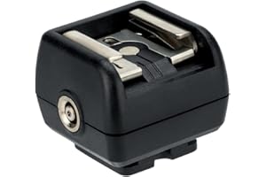 JJC JSC-2 Hot Shoe/Zapata Flash Adapter (Hot) con PC Sync Socket