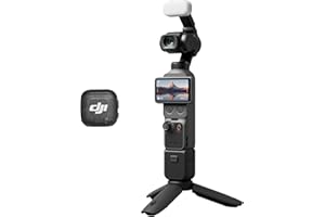 DJI Osmo Pocket 4 Creator Combo, Pocket Gimbal Vlog Camera, 1″ CMOS & 4K/240fps, 3-Axis, 2× Lossless Zoom, 107GB Built-in Storage, Mic 3 Transmitter, Osmo Mini Tripod, KSA Version, Official Warranty