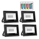 led rgb strahler outdoor 【FLEXIBEL & EFFIZIENTE KÜHLUNG】 Der Abstrahlwinkel des RGB LED Strahlers ist 120°. Mit dem Metallhalter kann der Strahler überall sicher montiert werden. Der Lampenkörper kann um 180 ° verstellt werden. Das einzigartige Aluminiumgehäuse bietet auf der Rückseite beste Wärmeableitung für eine lange Lebensdauer.