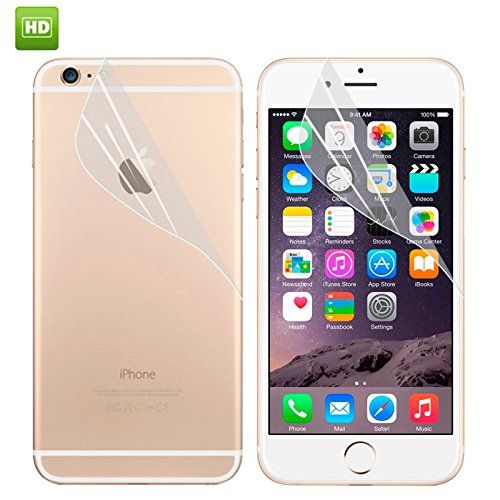 Eloja® 6 x Schutzfolien Set Apple iPhone 6 6S (Display + Rückseite) Folien